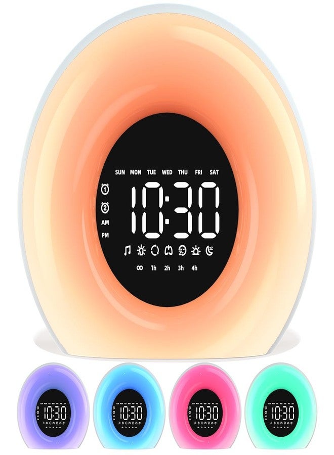 himster Soundsleep 3 in 1 Portable LED Wake Up Light with White Noise Player (for Babies and Adults) & Alarm Clock,Colored Sunrise and Sunset Simulation, Tap Snooze with Auto Timer. - Image 2